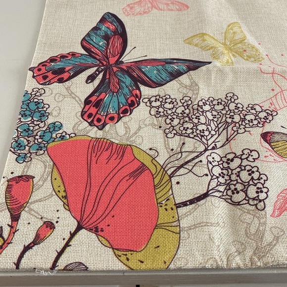 Happytimelol new pillow cover sham butterfly floral - Picture 3 of 9